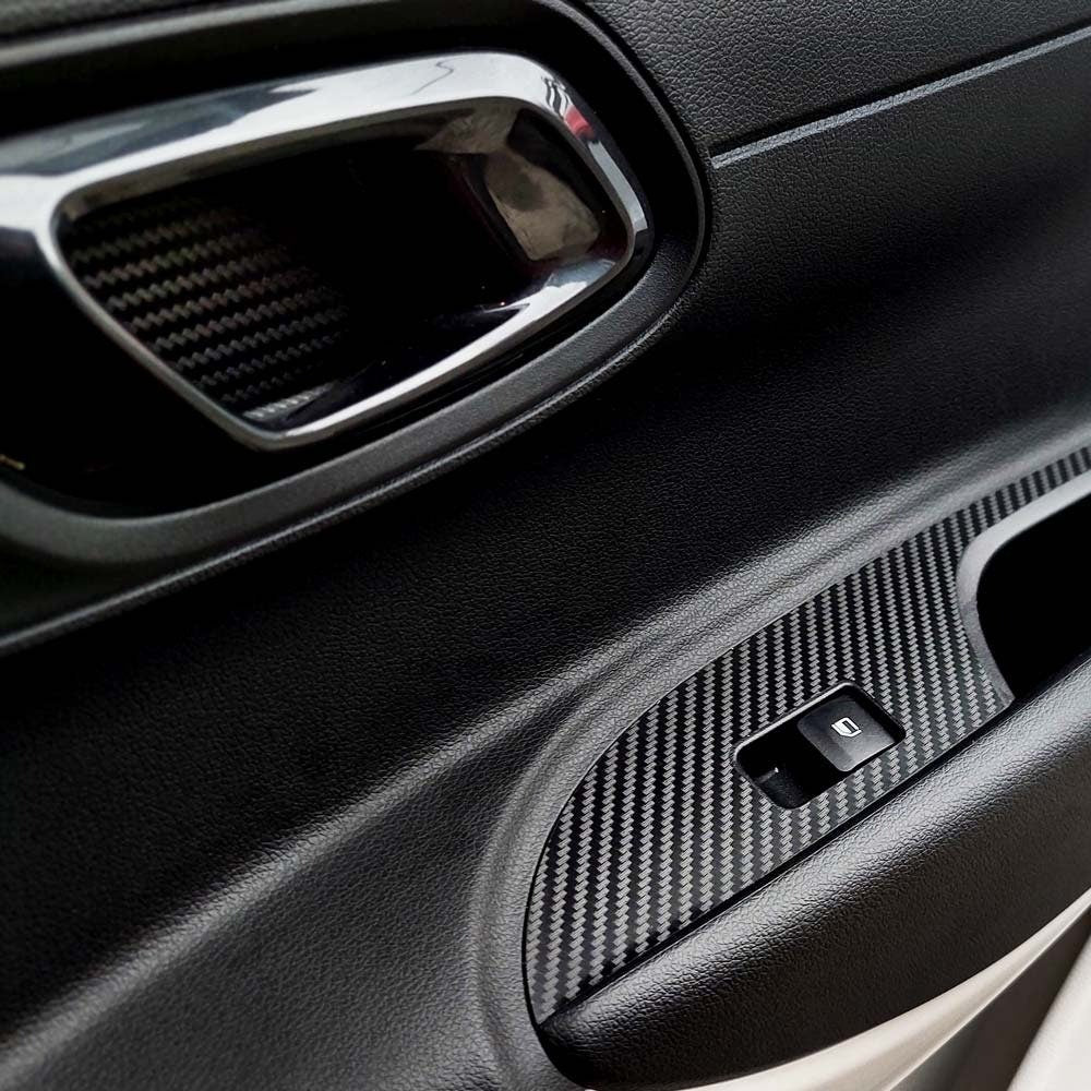 Carbon Look Interior Trim Vinyl Sticker for Hyundai i20 Dashboard