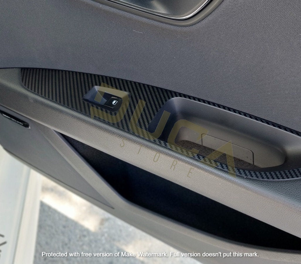 Carbon Look Interior Trim Kit for SEAT Leon MK3 Dashboard Vinyl