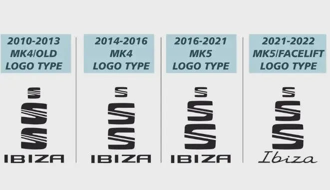 Seat Ibiza MK4 Emblem Overlay Set – Vinyl Logo Cover Decal for Exterior Styling
