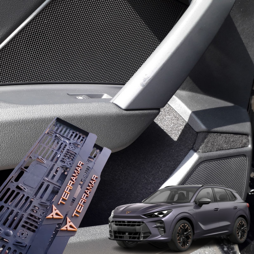 Car Interior Comfort Set Compatible with Cupra Terramar Anti Rattle Felt Liner