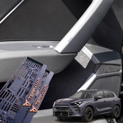 Car Interior Comfort Set Compatible with Cupra Terramar Anti Rattle Felt Liner