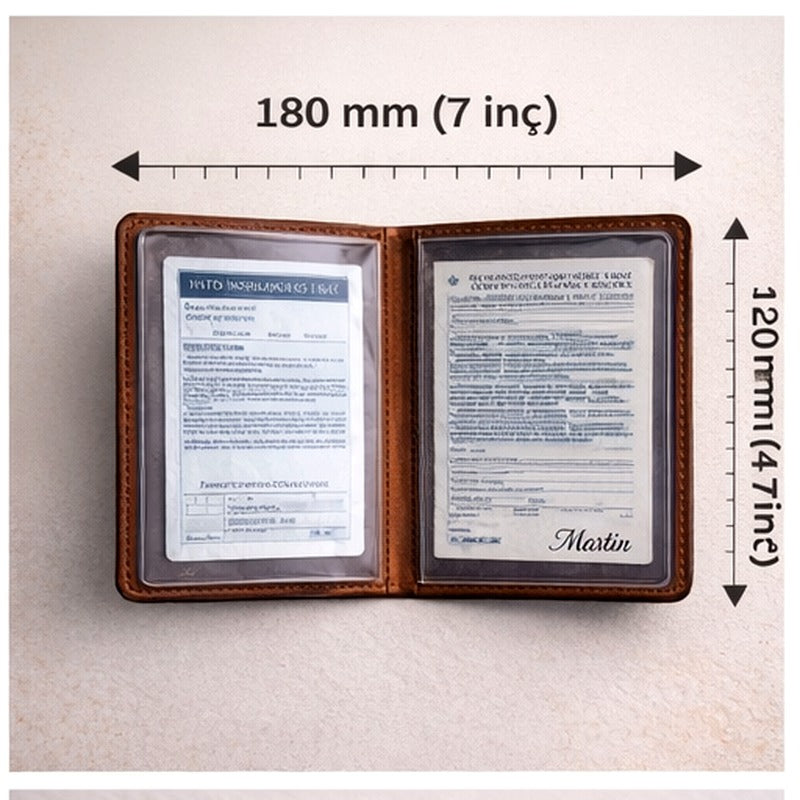 Customizable Genuine Leather License Holder