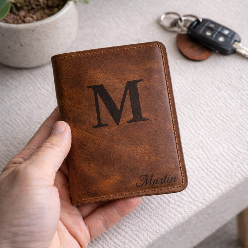 Customizable Genuine Leather License Holder
