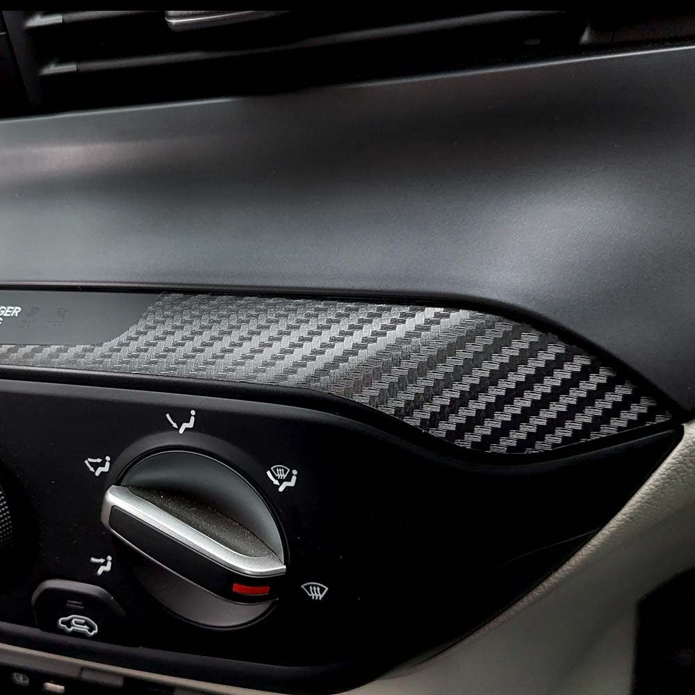 Carbon Look Interior Trim Vinyl Sticker for Hyundai i20 Dashboard