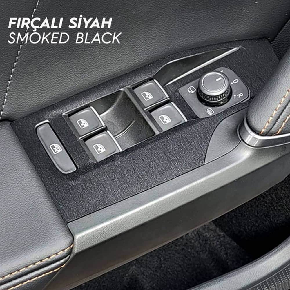 Carbon Look Door Interior Trim for SEAT Leon MK4 Vinyl Wrap