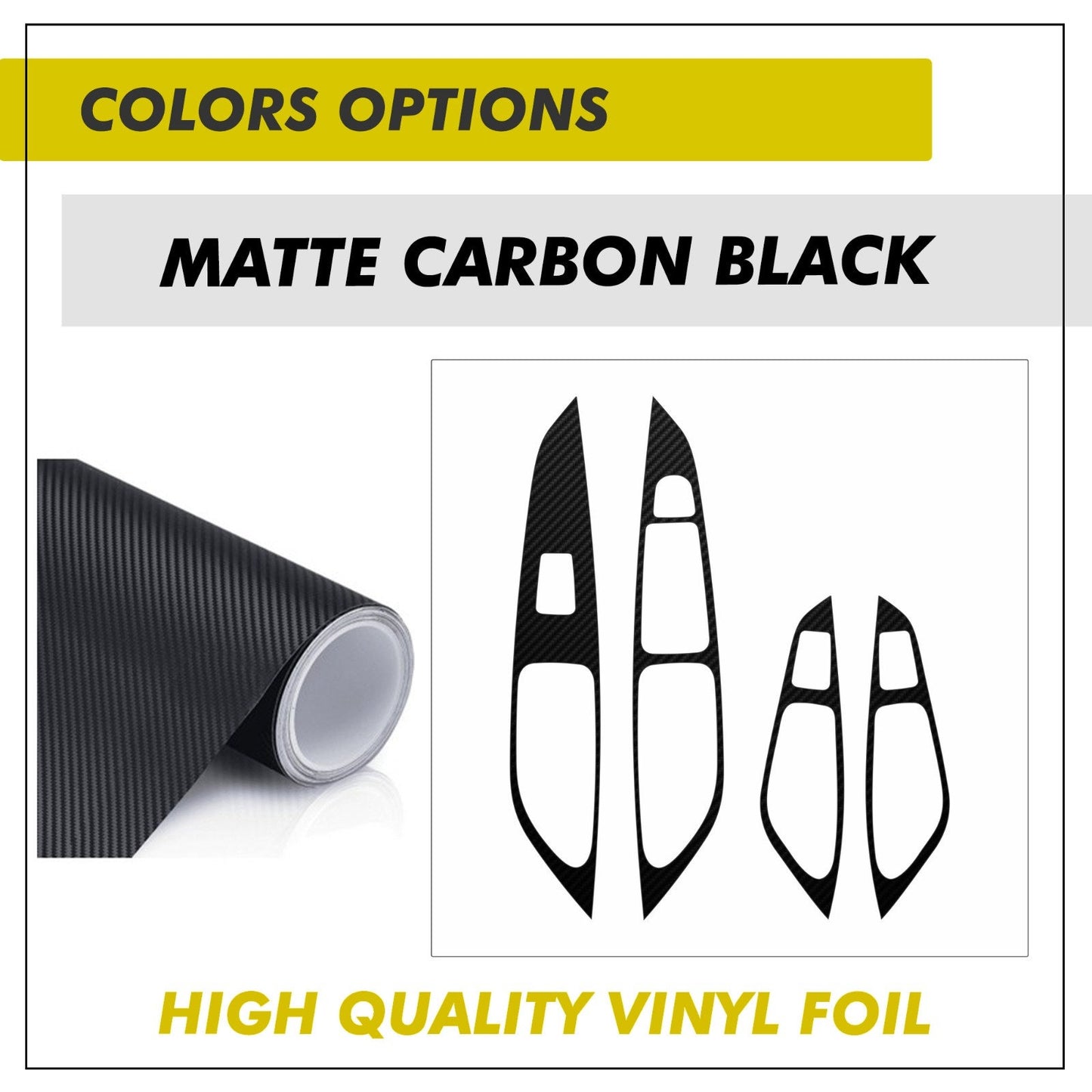 Carbon Look Interior Trim Kit for SEAT Leon MK3 Dashboard Vinyl
