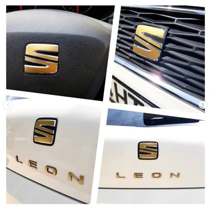 Seat Ibiza MK4 Emblem Overlay Set – Vinyl Logo Cover Decal for Exterior Styling