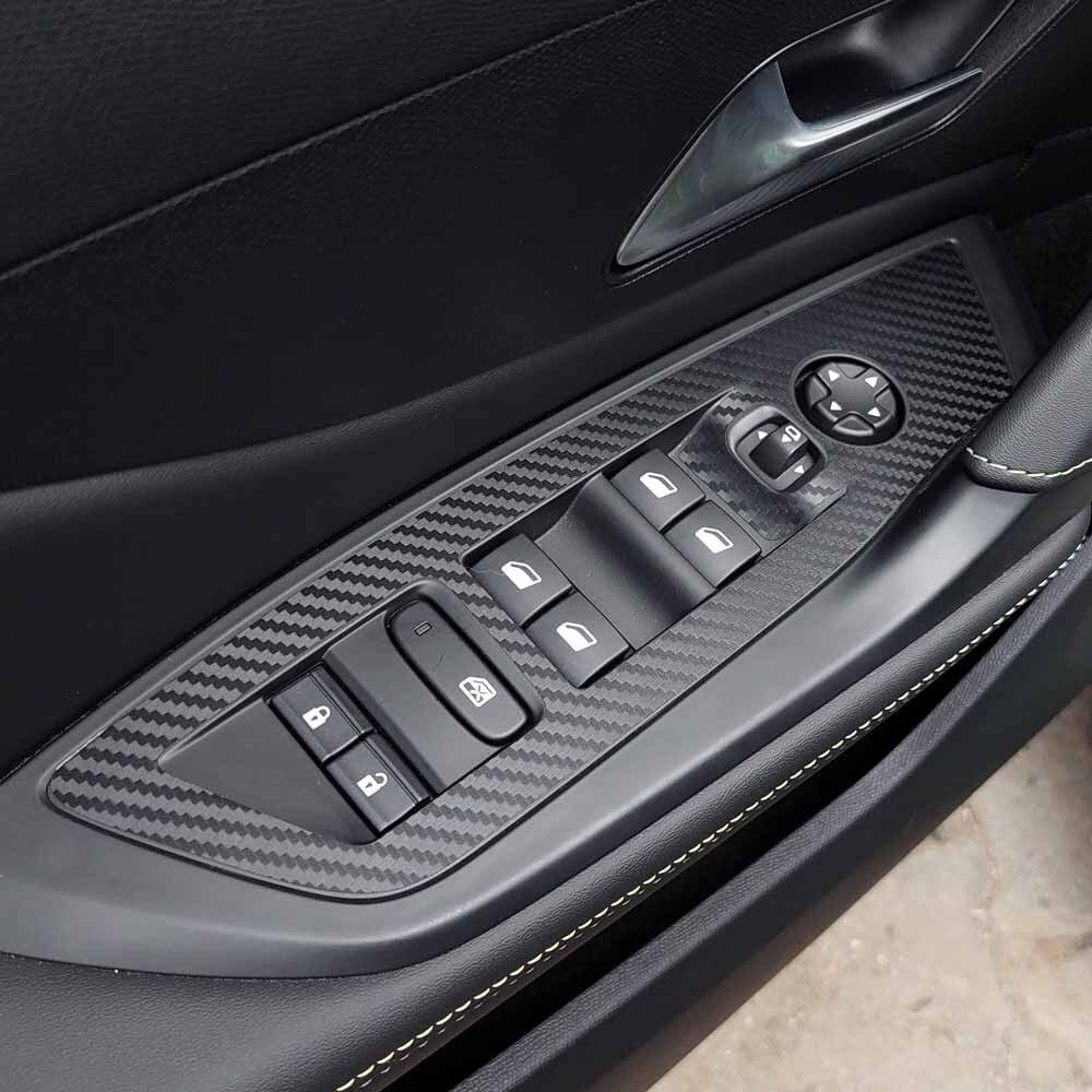 Peugeot 308/408 Interior Trim Kit: Carbon Matte Vinyl Wrap