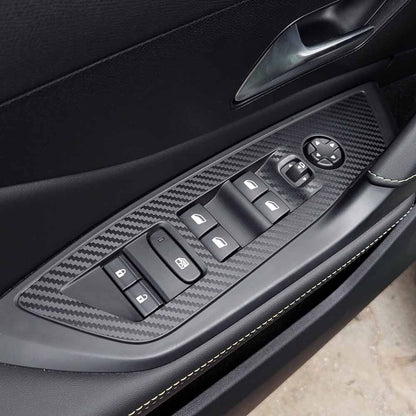 Peugeot 308/408 Interior Trim Kit: Carbon Matte Vinyl Wrap