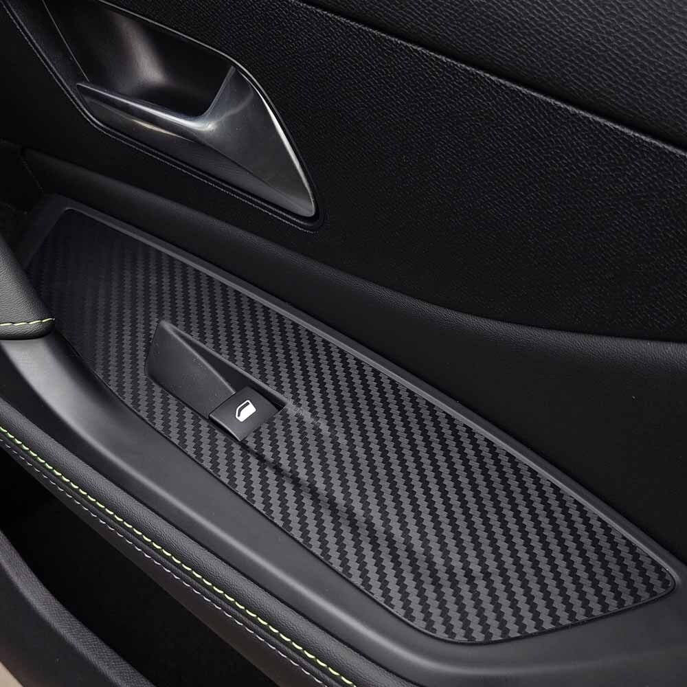 Peugeot 308/408 Interior Trim Kit: Carbon Matte Vinyl Wrap