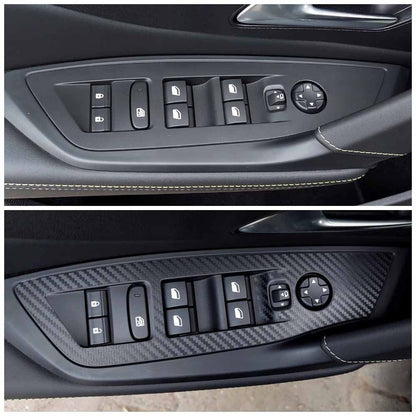 Peugeot 308/408 Interior Trim Kit: Carbon Matte Vinyl Wrap