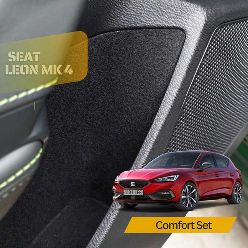 Auto-Innenraum-Komfortset kompatibel mit Seat Leon Mk4 Anti-Klapper-Filzeinlage