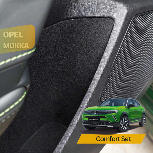Auto-Innenraumkomfort-Set kompatibel mit Opel Mokka Anti-Klapper-Filzeinlage