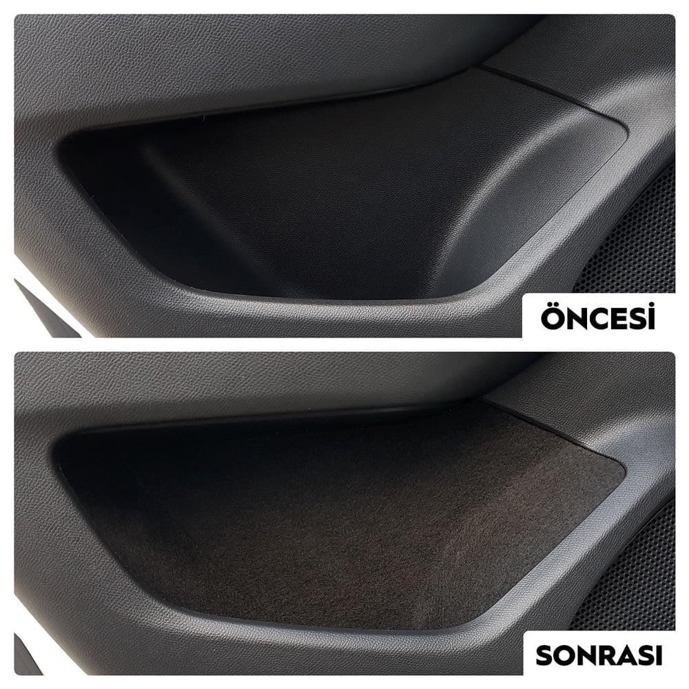 Car Interior Comfort Set Compatible with Peugeot 2008 Anti Rattle Felt Liner