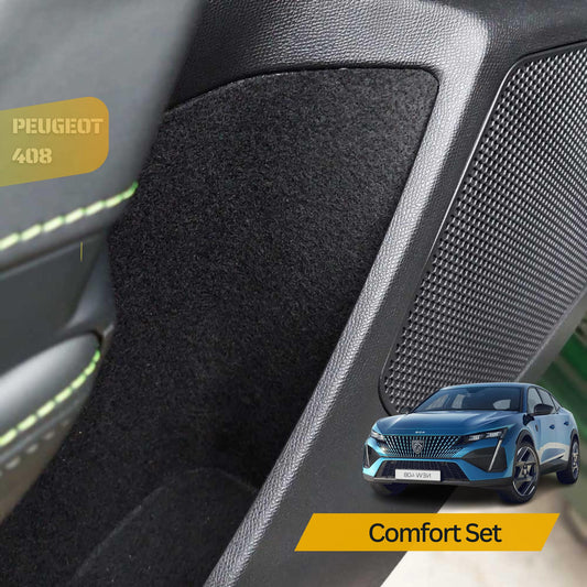 Car Interior Comfort Set Compatible with  Peugeot 408 Anti Rattle Felt Liner