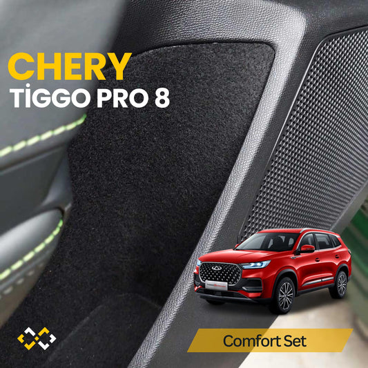 Chery Tiggo 8 Pro: Black Fabric Interior Comfort Set