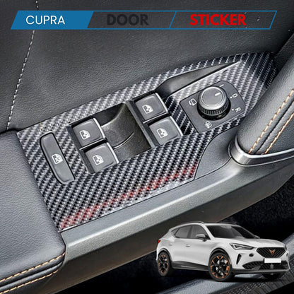 Carbon Look Door Interior Trim for Cupra Formentor Matte Vinyl