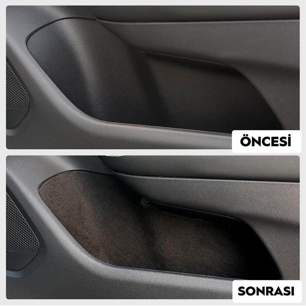Car Interior Comfort Set Compatible with Peugeot 2008 Anti Rattle Felt Liner