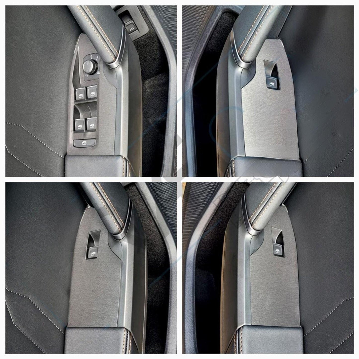 Seat Arona Interior Trim Vinyl Wrap: Door Pocket Plated Set