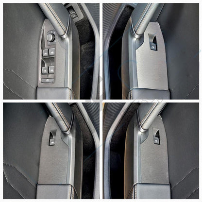 Seat Arona Interior Trim Vinyl Wrap: Door Pocket Plated Set