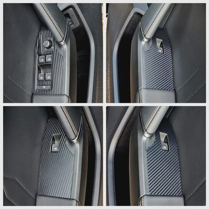 Seat Arona Interior Trim Vinyl Wrap: Door Pocket Plated Set