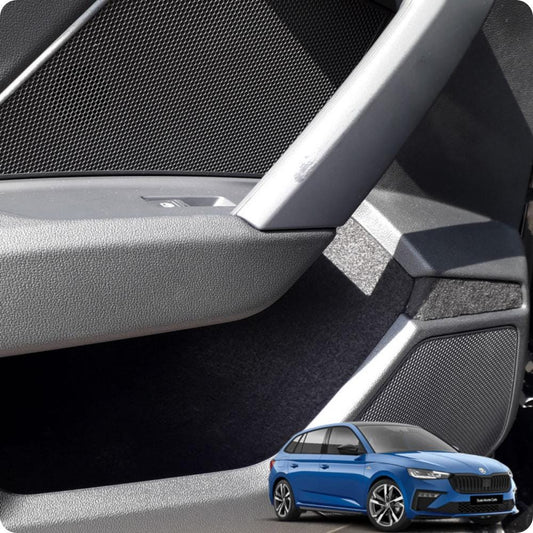 Car Interior Comfort Set Compatible with Skoda Scala Anti Rattle Felt Liner