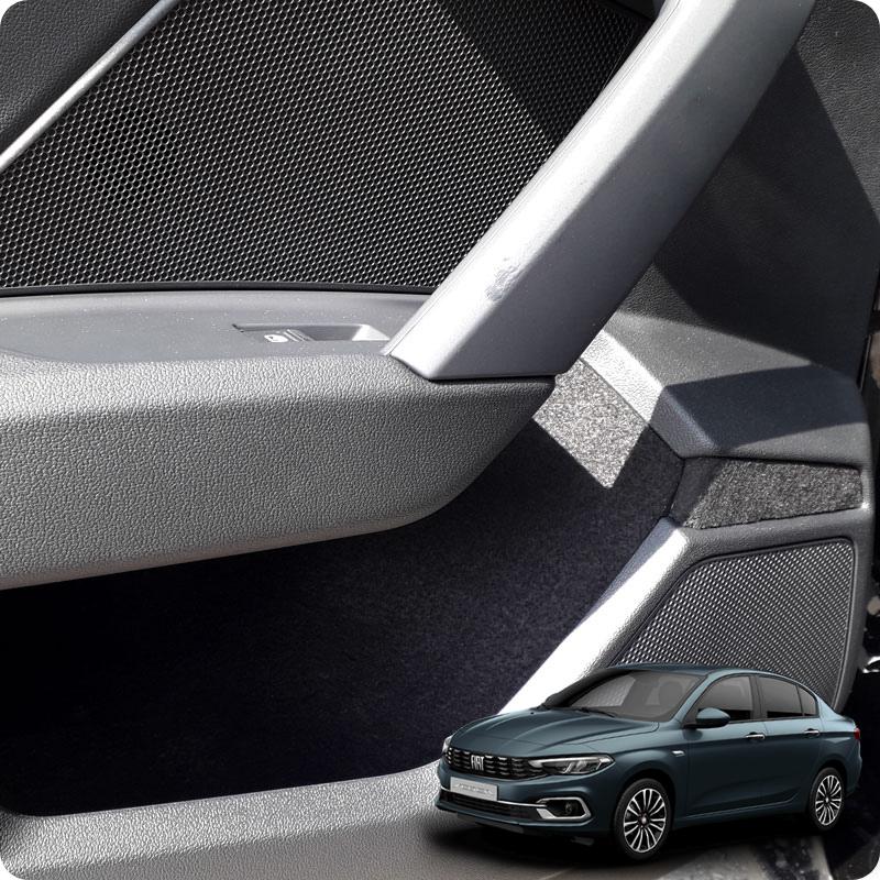 FIAT EGEA Comfort Set-Ready Fabric Coating In-Car Accessory Self-Adhesive Insulation Effective Coating Set