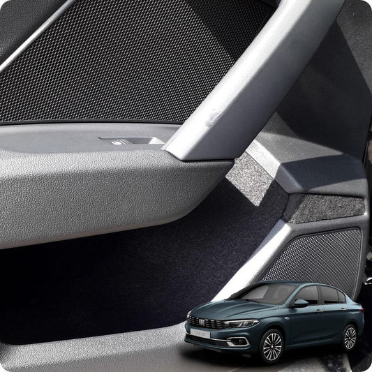 FIAT EGEA Comfort Set-Ready Fabric Coating In-Car Accessory Self-Adhesive Insulation Effective Coating Set