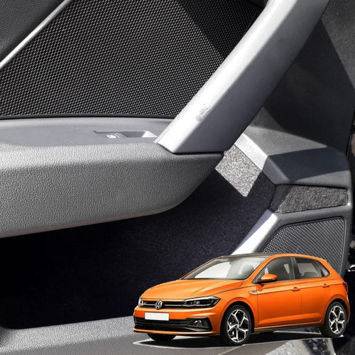 Car Interior Comfort Set Compatible with Volkswagen Polo MK6 Anti Rattle Felt Liner