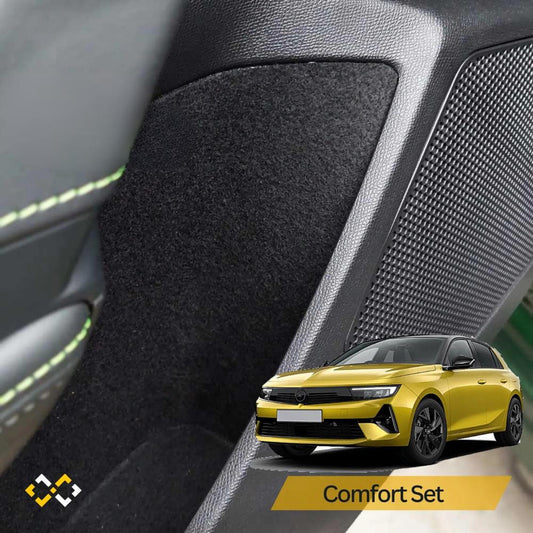 Car Interior Comfort Set Compatible with Opel Astra L Anti Rattle Felt Liner