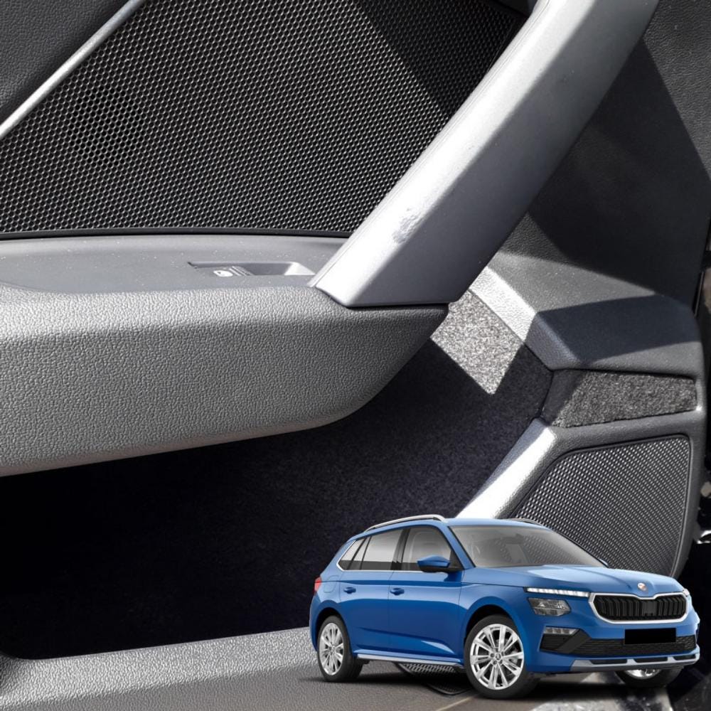 Car Interior Comfort Set Compatible with Skoda Kamiq Anti Rattle Felt Liner
