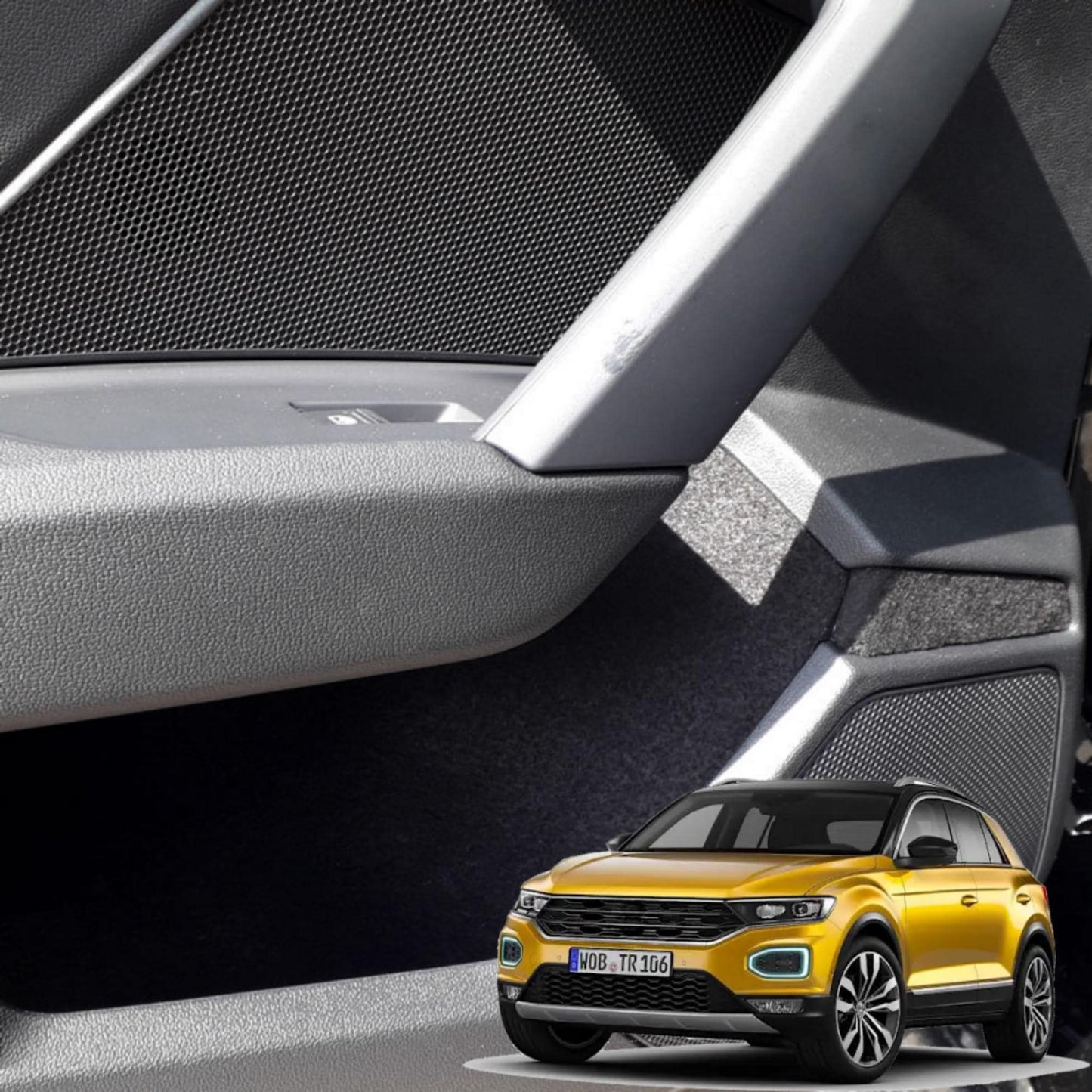 Universal Comfort Set for T-ROC – Self-Adhesive Interior Fabric Insulation Kit | Easy Car Upgrade Accessory