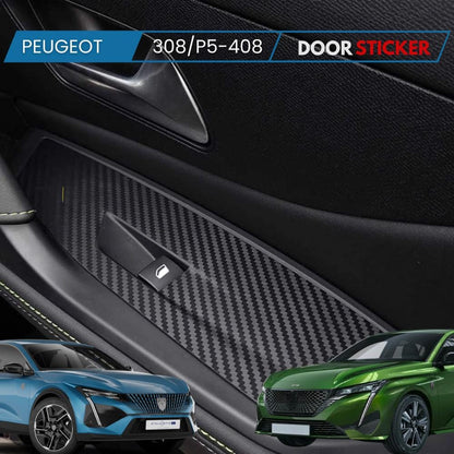 Peugeot 308/408 Interior Trim Kit: Carbon Matte Vinyl Wrap
