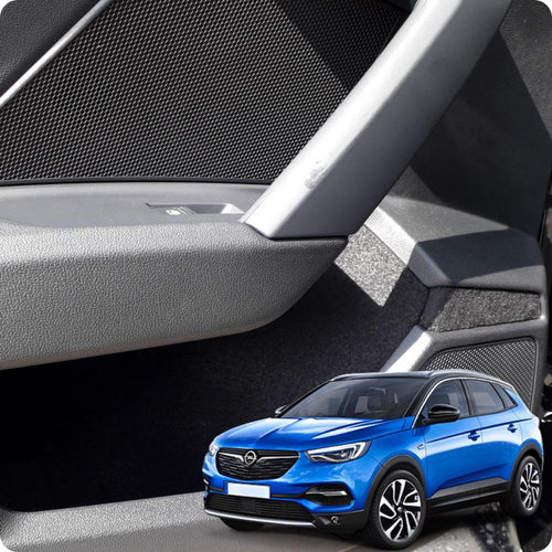 Opel Grandland X Interior Velvet Lining Kit: Door Pockets, Armrest - Sound Dampening