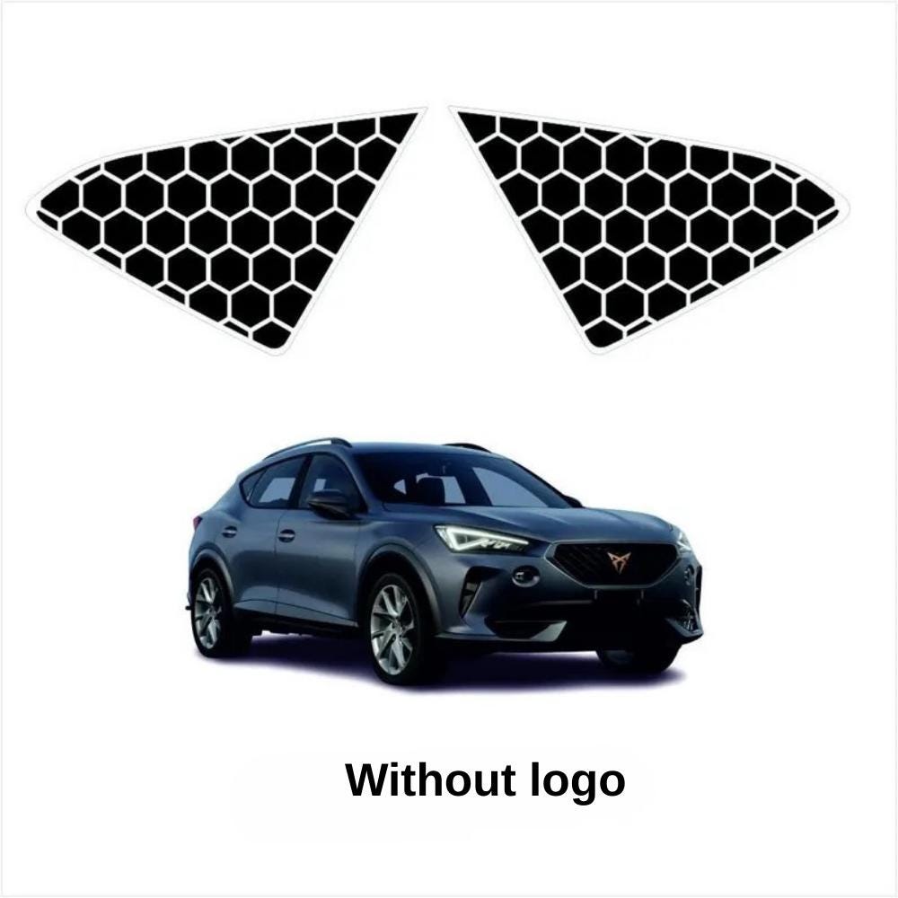 Cupra Formentor Butterfly Window Decal: Honeycomb Vinyl Wrap Set