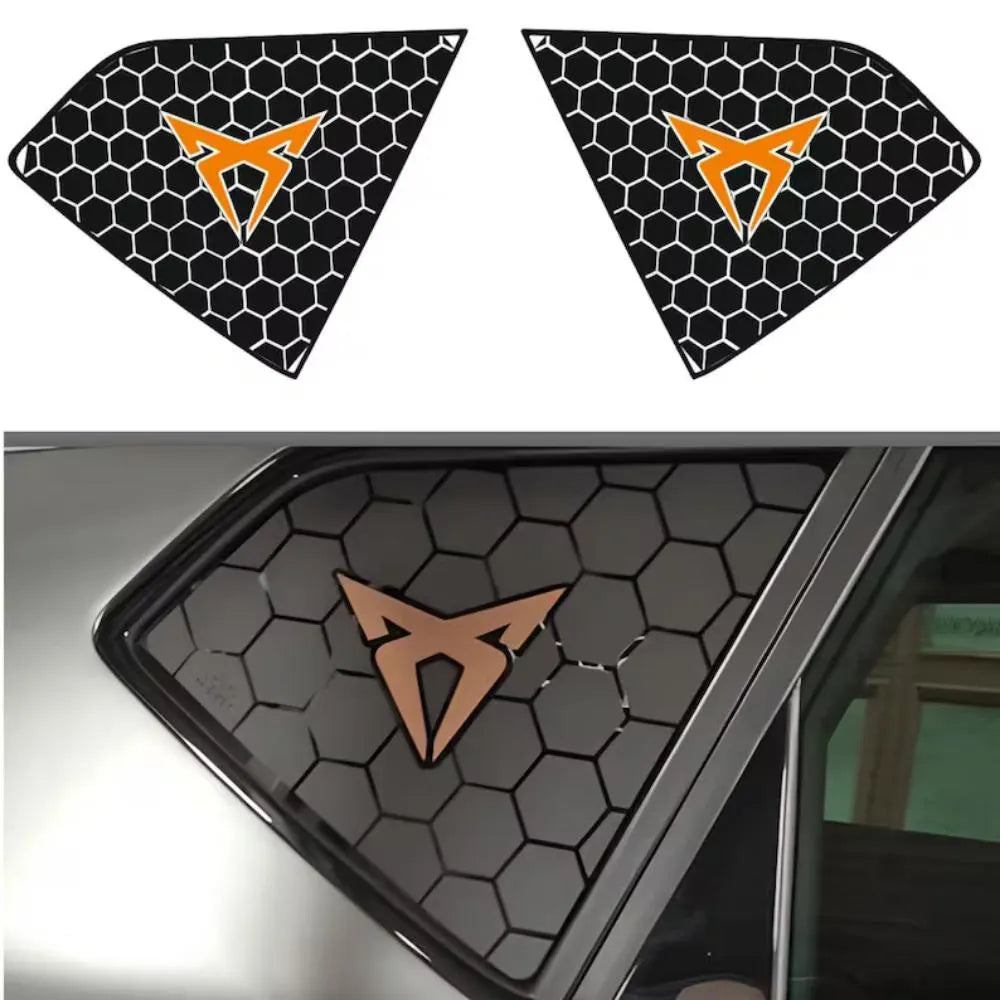 Honeycomb Rear Window Sticker Compatible with Cupra Ateca Butterfly Style Vinyl Decal