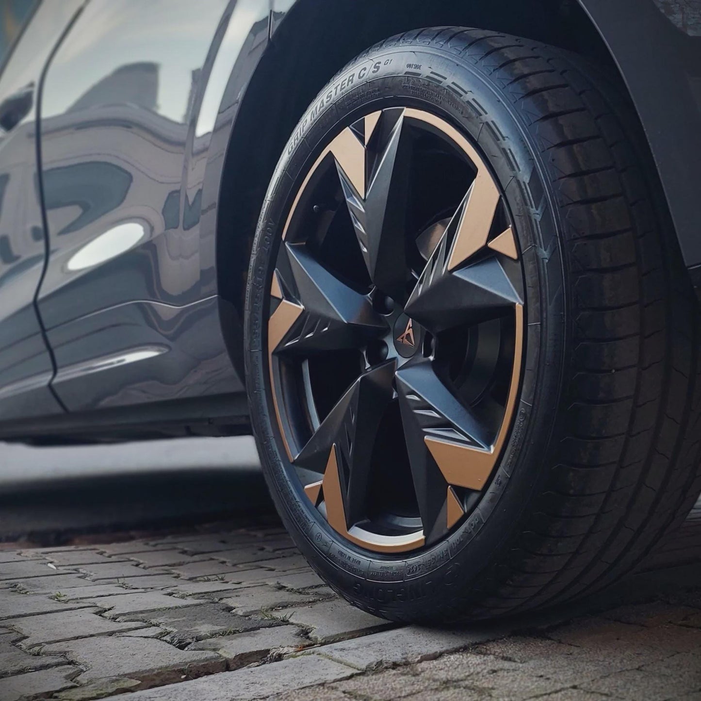 Wheel Rim Vinyl Sticker Set Compatible with Cupra Terramar 19″ Spectrum Wheels
