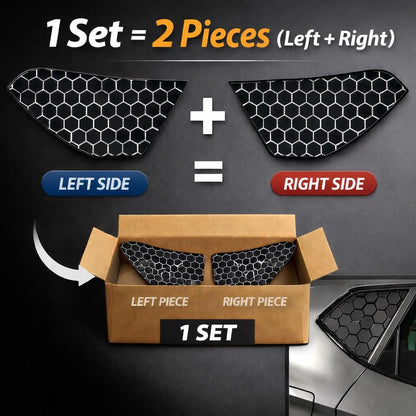 Cupra Terramar Compatible Butterfly Window Decal Set: Honeycomb Patterned Vinyl Wrap