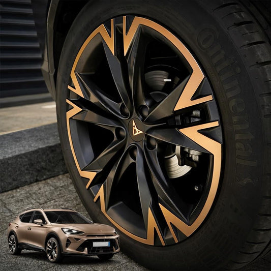Cupra Formentor Rim Wrap Sticker Set - SONORA 18'' Compatible - Durable Vinyl, Easy Application