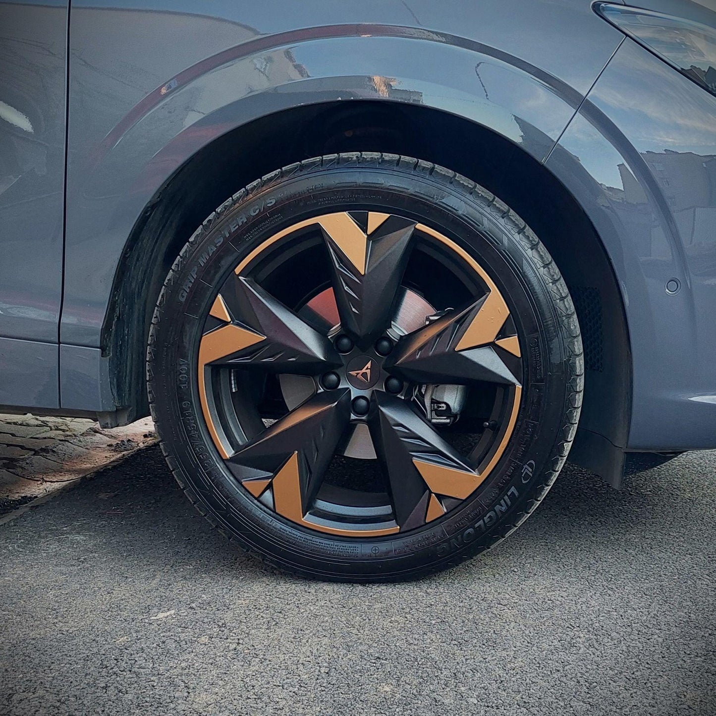 Wheel Rim Vinyl Sticker Set Compatible with Cupra Terramar 19″ Spectrum Wheels