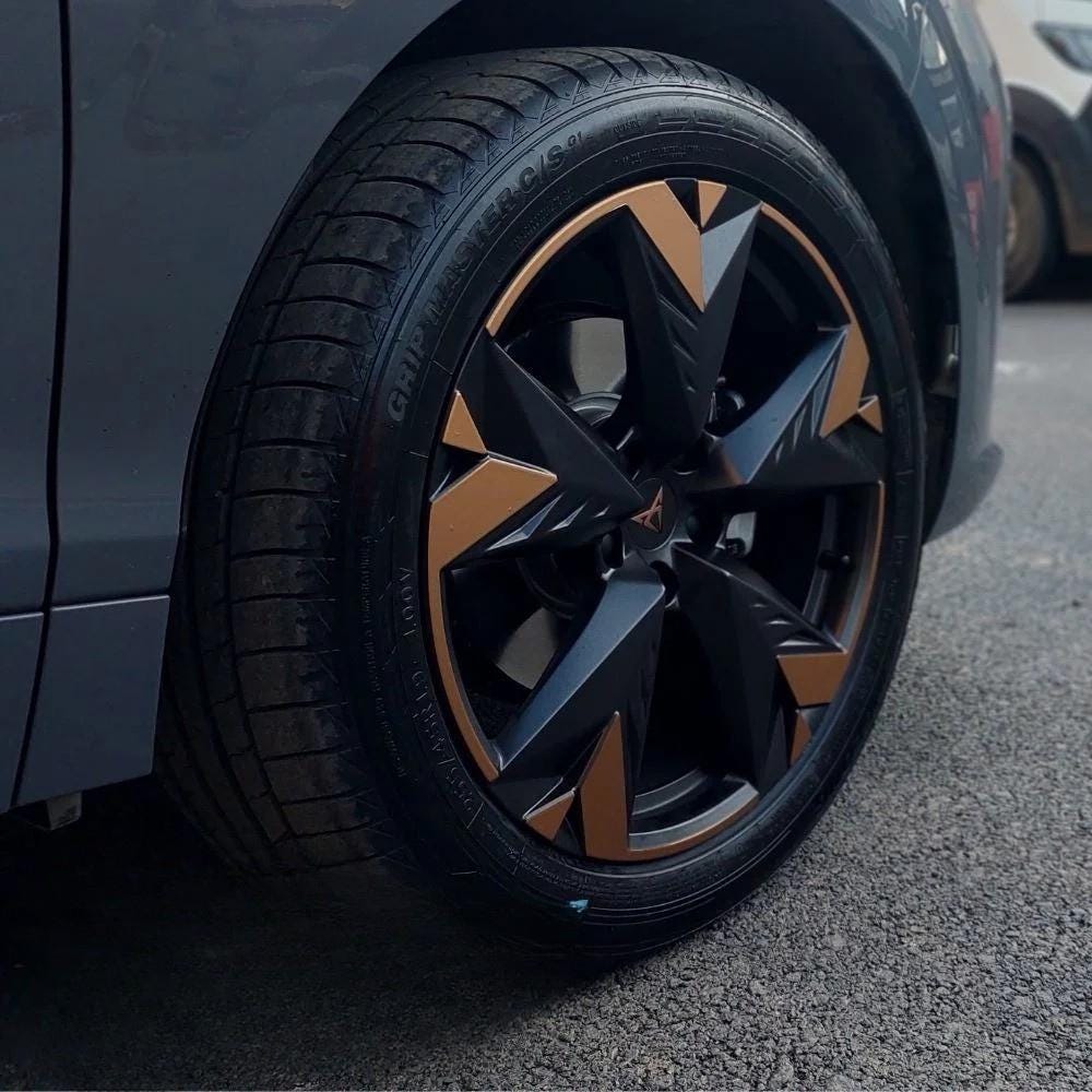 Wheel Rim Vinyl Sticker Set Compatible with Cupra Terramar 19″ Spectrum Wheels