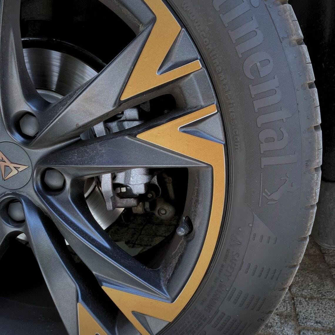 Cupra Formentor Rim Wrap Sticker Set - SONORA 18'' Compatible - Durable Vinyl, Easy Application