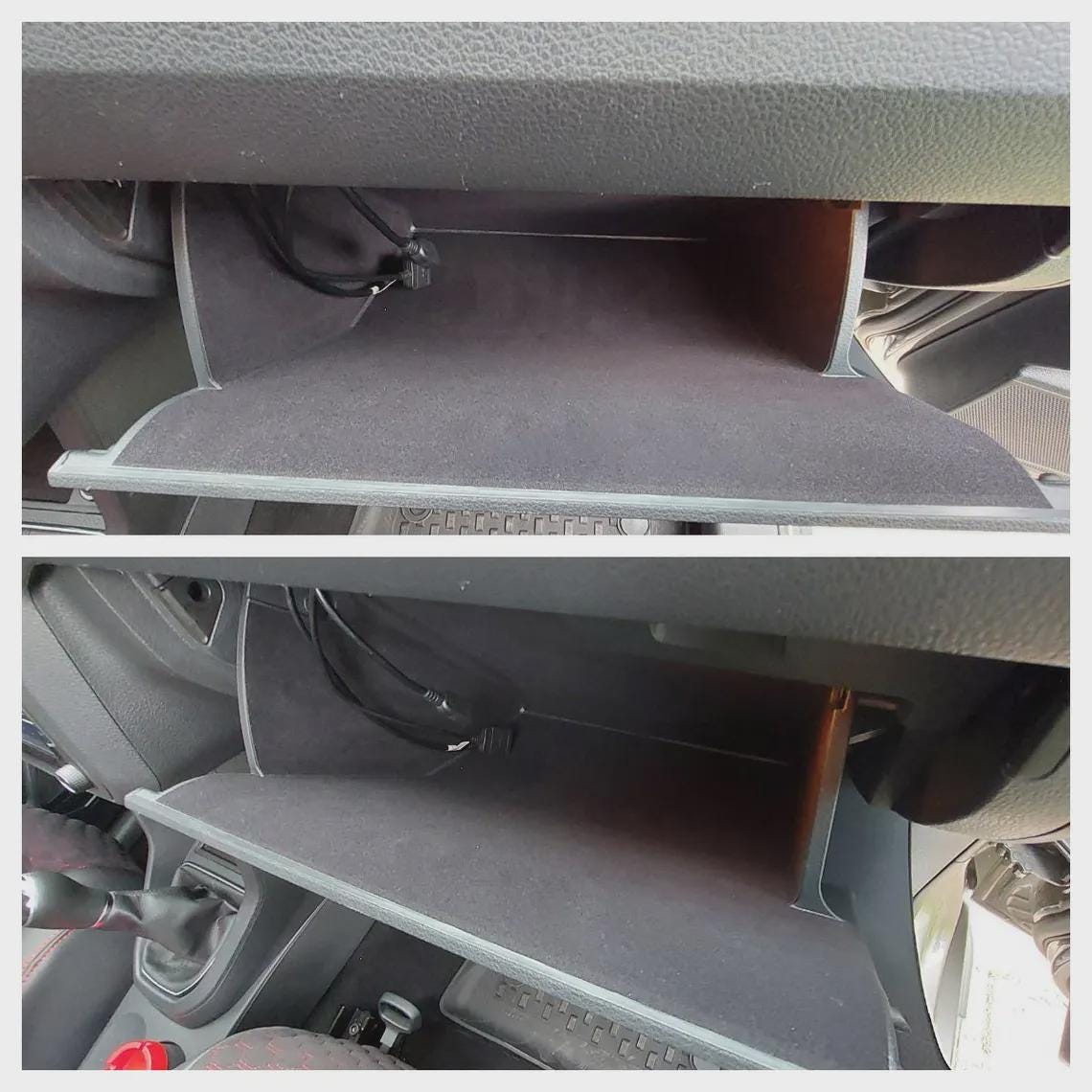 Car Interior Comfort Set Compatible with Volkswagen Caddy MK4 20152020 Anti Rattle Felt Liner