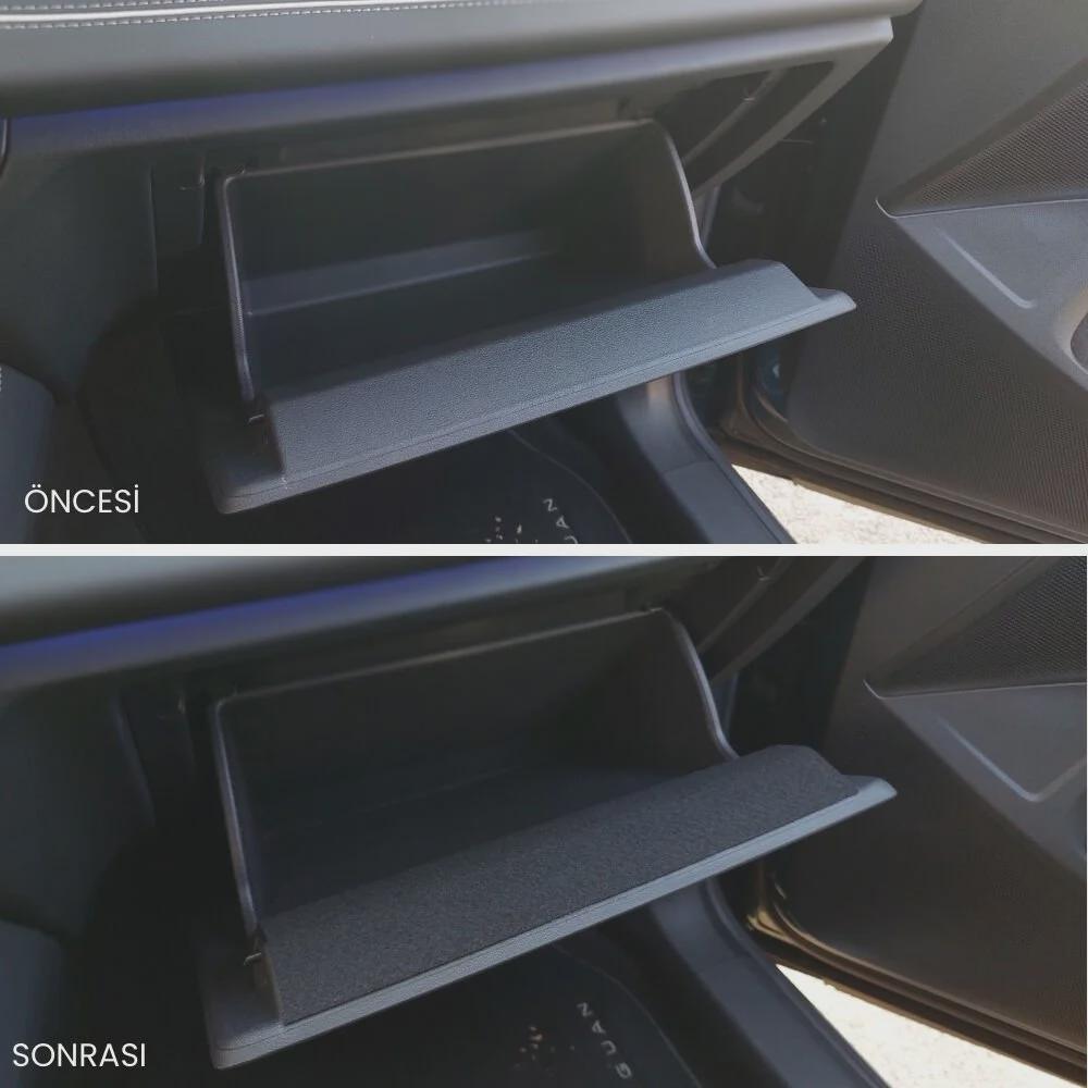 Car Interior Comfort Set Compatible with Volkswagen Tiguan After 2024 Anti Rattle Felt Liner