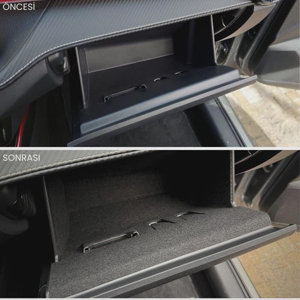 Skoda Fabia 2022+ Interior Liner Set: Anti-Slip Door Pocket, Cup Holder Inserts