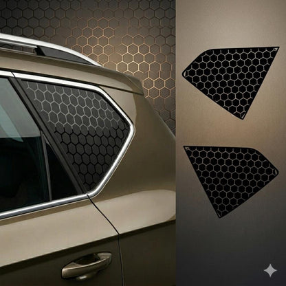 Seat/Cupra Ateca Compatible Butterfly Window Decal Set: Honeycomb Patterned Vinyl Wrap